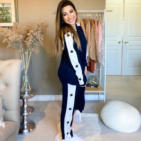 Navy blue star lounge set - Picture 1 of 3